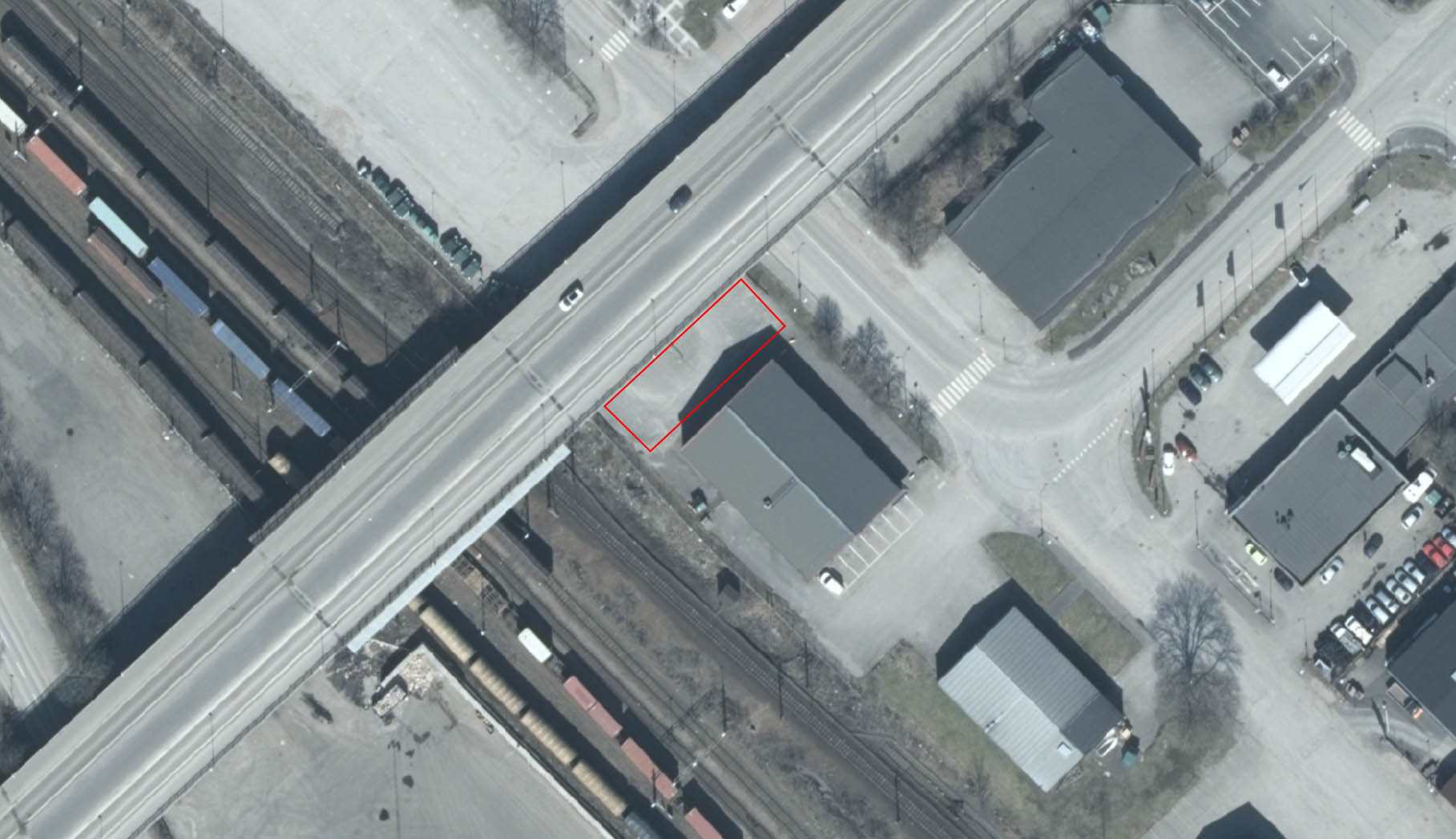 Husbilsparkering vid hamn