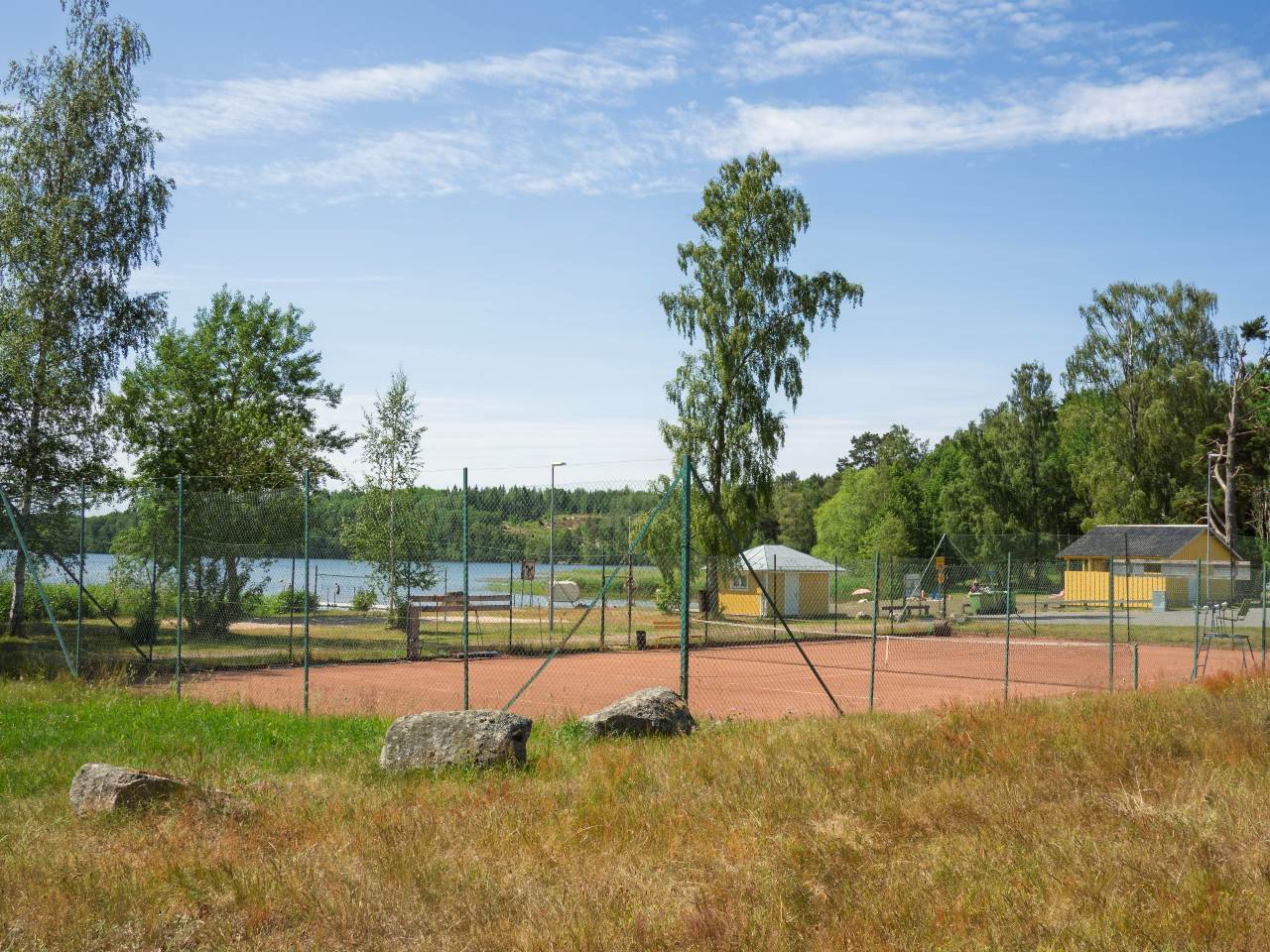 Bild på tennisbanan