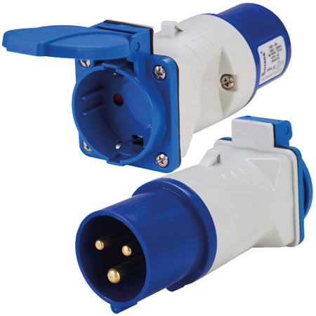 Adapter CEE till Schuko 230V 16A