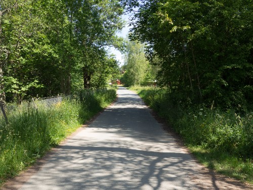 Infart mot ställplatsområdet