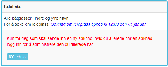 Bild over leieliste